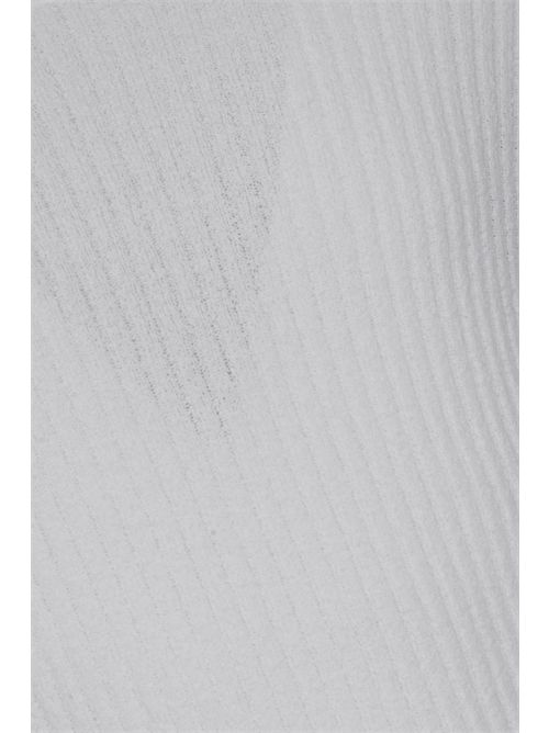 T-shirt in maglia di misto cotone a costine Bianco DANIELE FIESOLI | DF 3076BIANCO